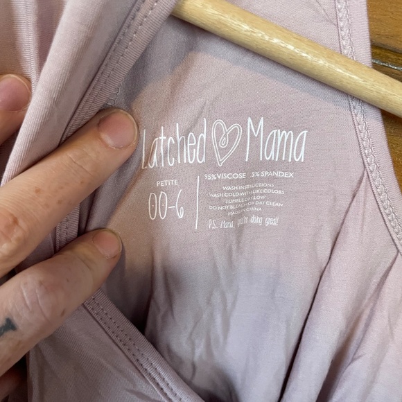 Latched Mama Lindi Blouse, Light Pink, Petite 00-6, NWT - Picture 3 of 4
